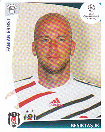 Fabian Ernst Besiktas JK samolepka UEFA Champions League 2009/10 #118